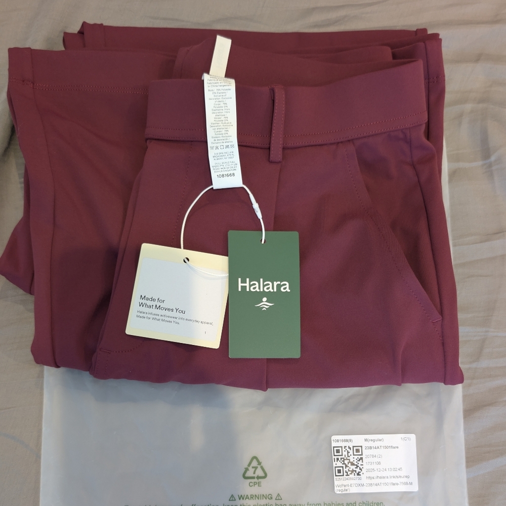 Halara Maroon Pants